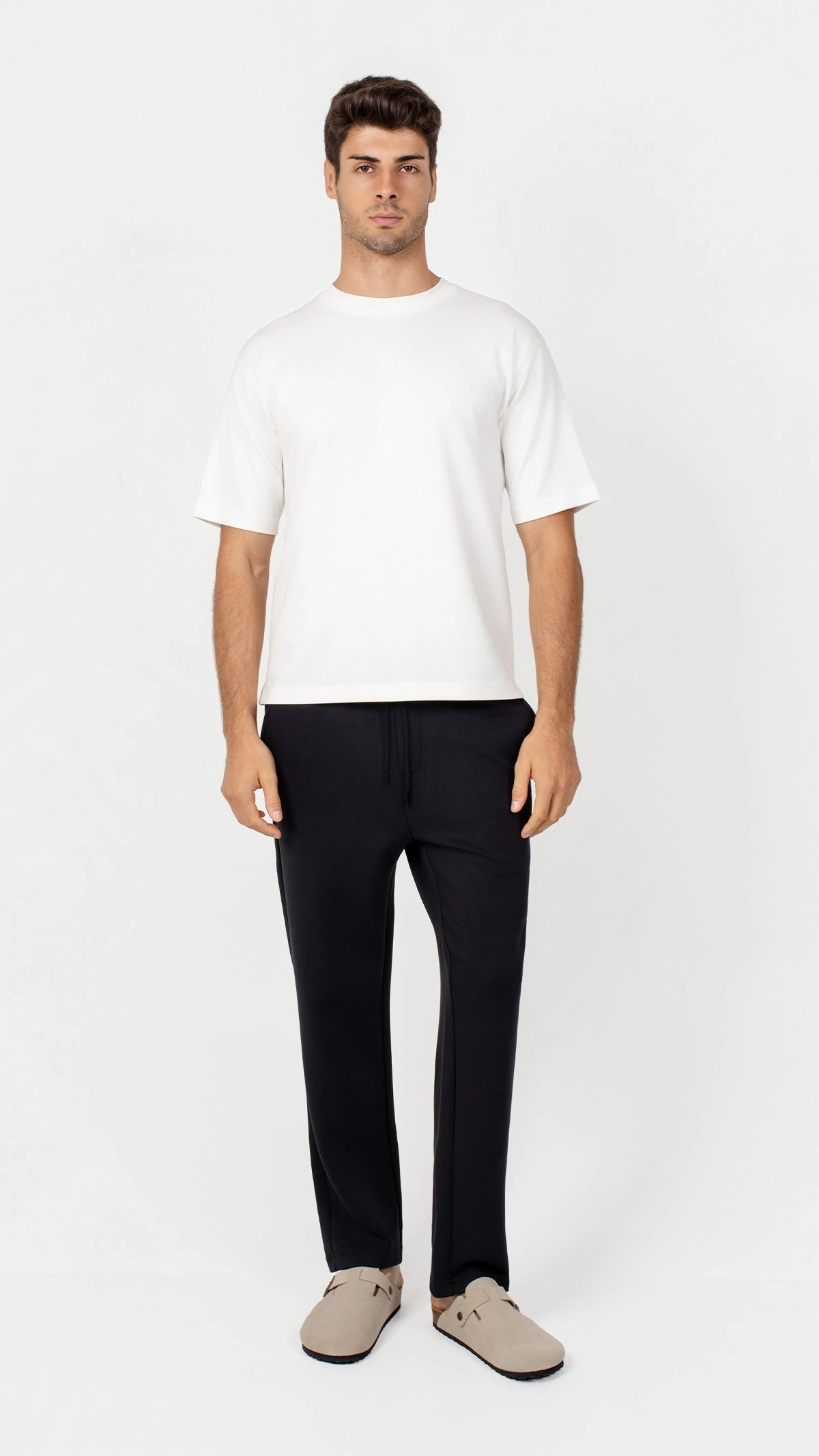 Modal Blend Straight Leg Pant