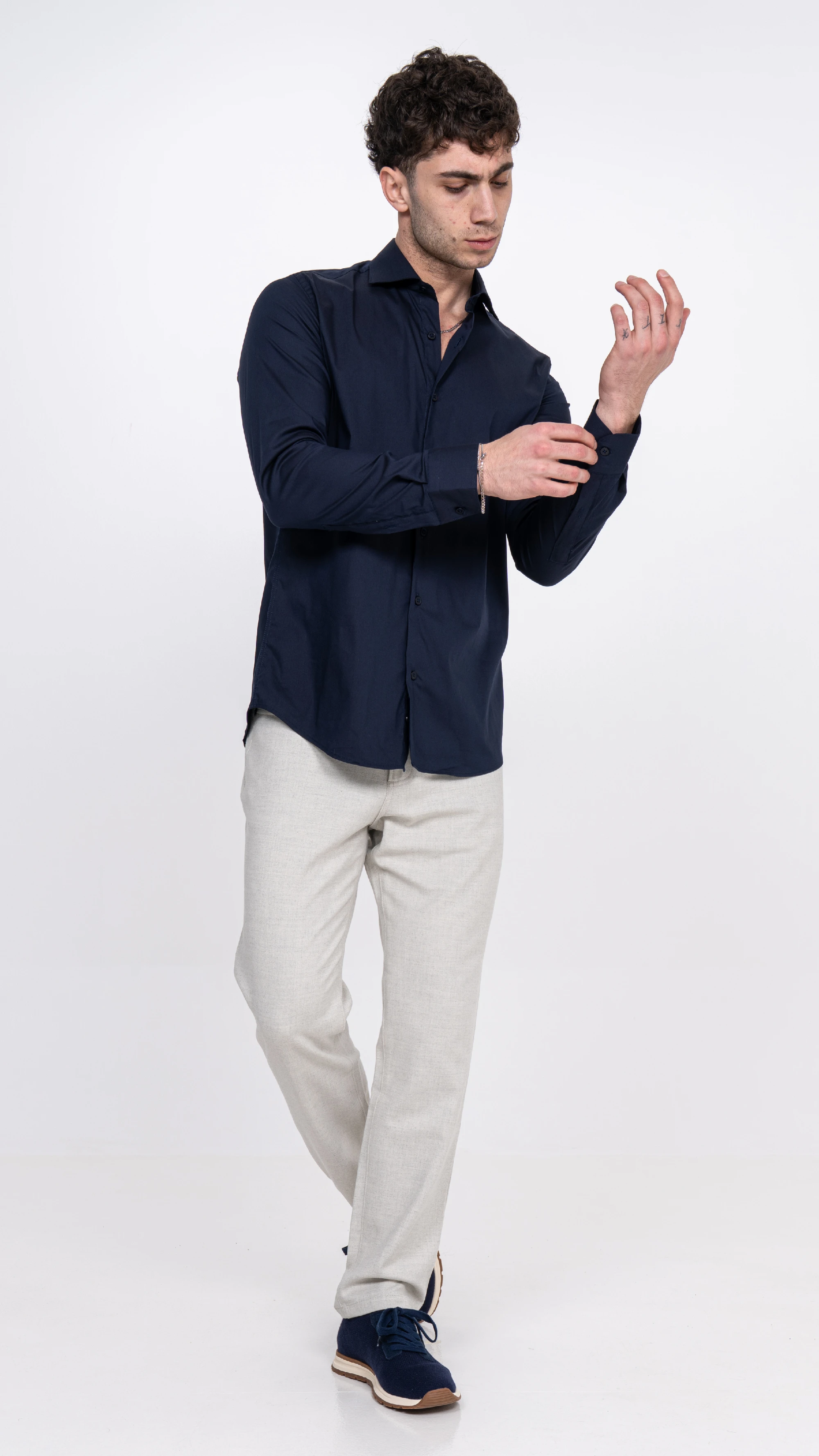 Cotton Blend Regular Fit Shirt