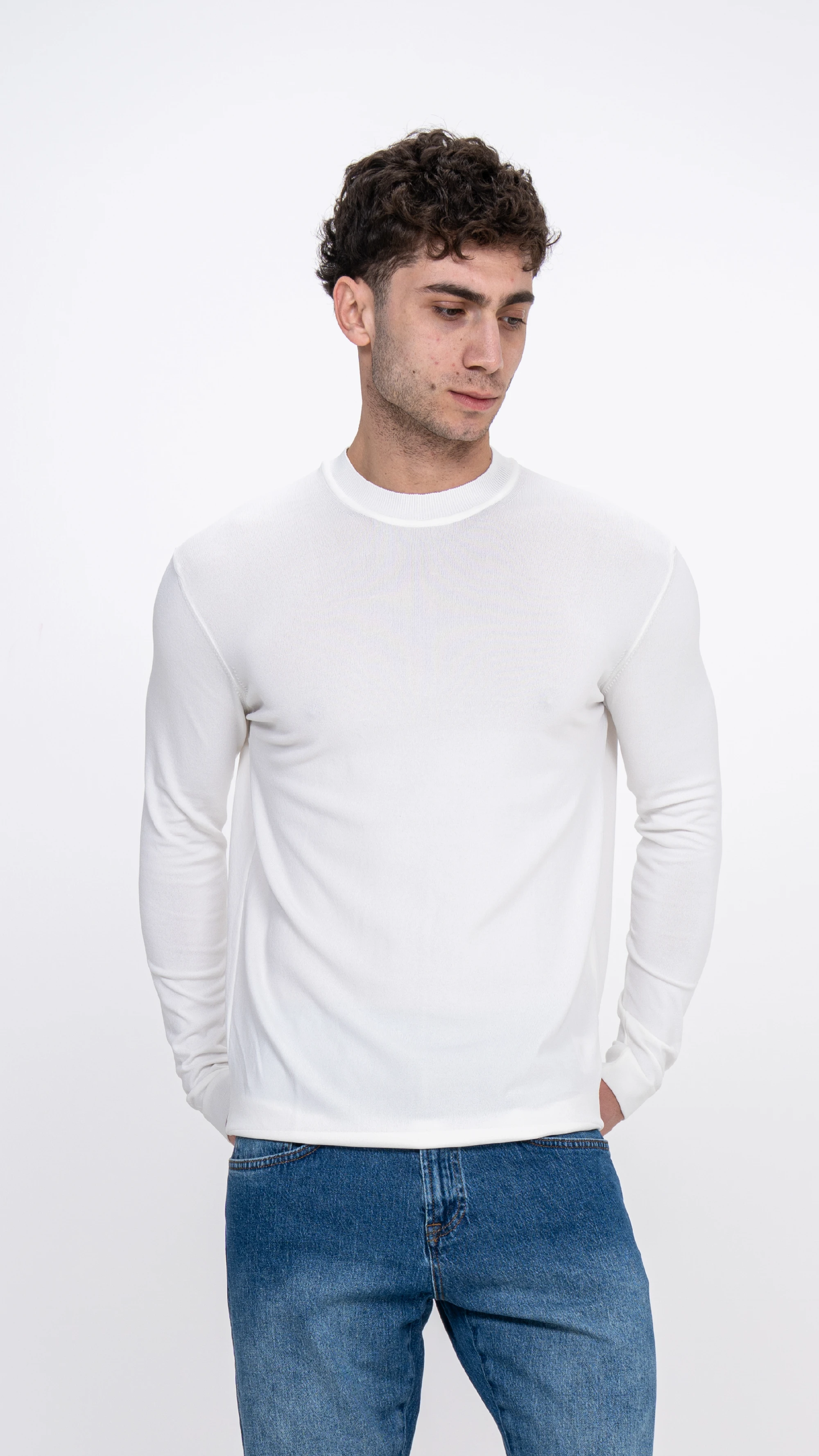 Round Neck Sweater.