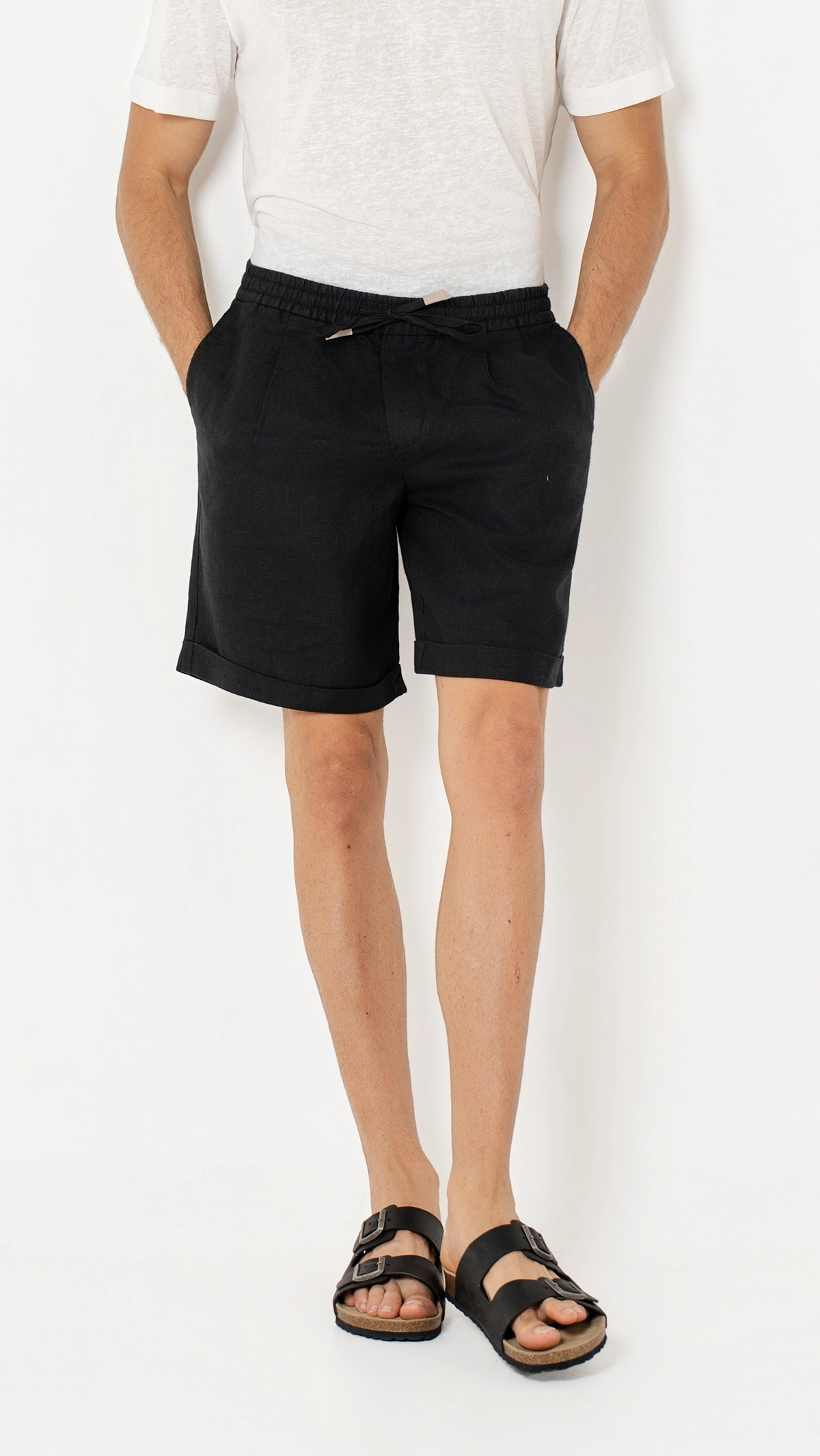 Comfort Fit 100%Linen Short…