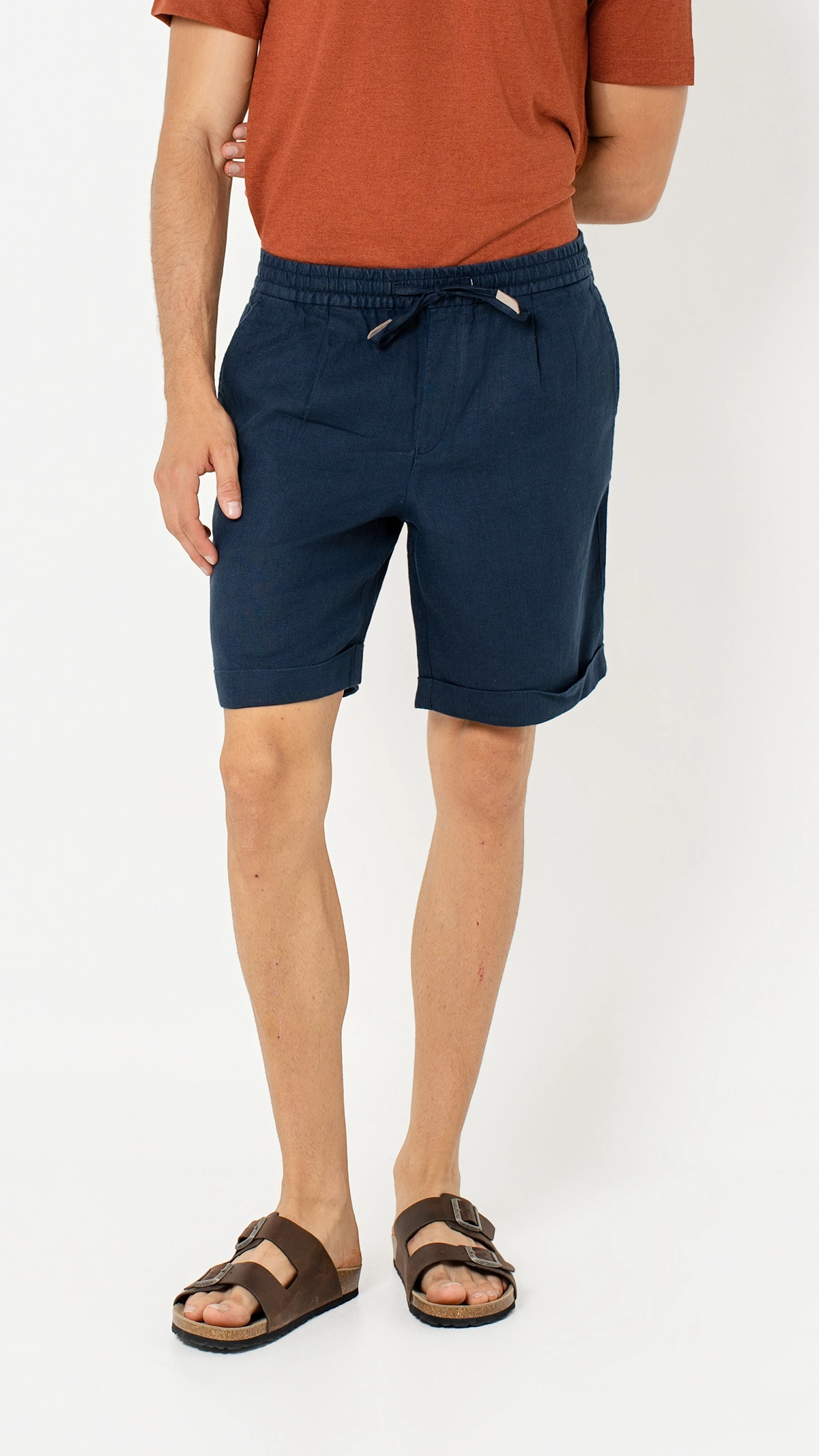 Comfort Fit 100%Linen Short…