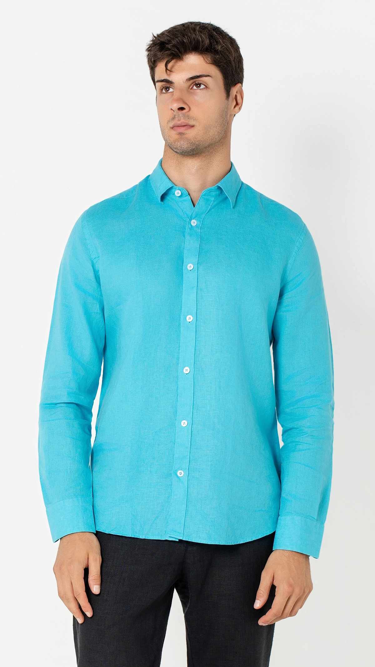 Regular Fit 100% Linen Shirt