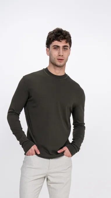Round Neck Sweater.